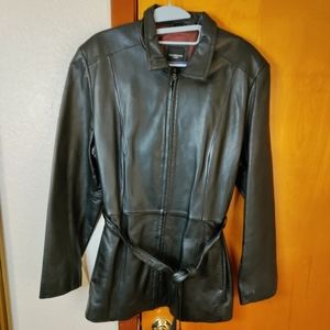 Colebrook XL leather jacket zipper